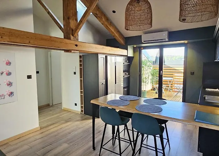 70m2 - 2 - Terrasse - Parking Gratuit Apartmán