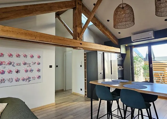 70m2 - 2 - Terrasse - Parking Gratuit Apartmán Laxou